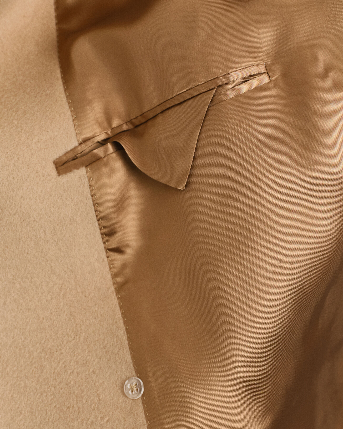 Double-breasted wollen jas