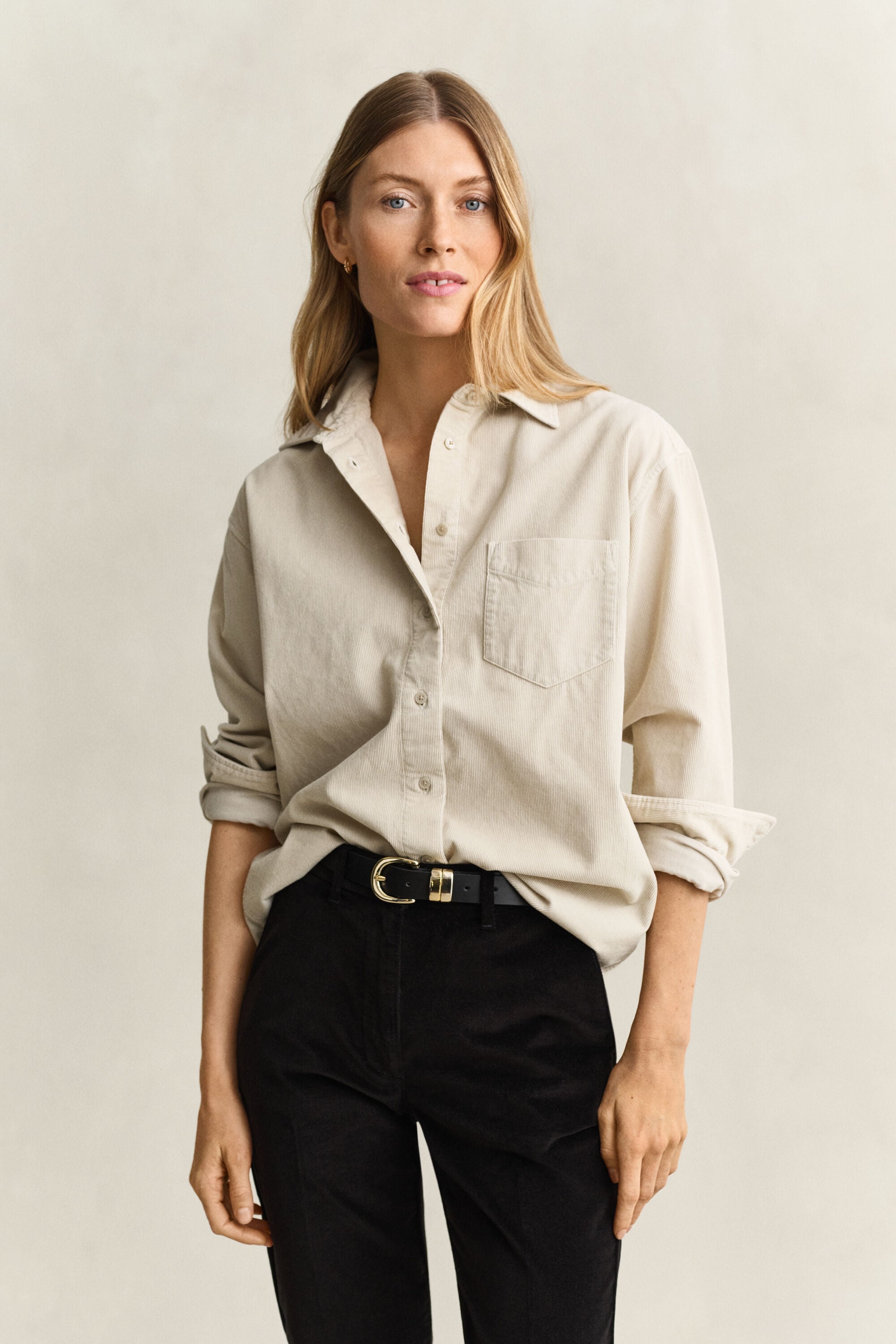 Relaxed corduroy overhemd