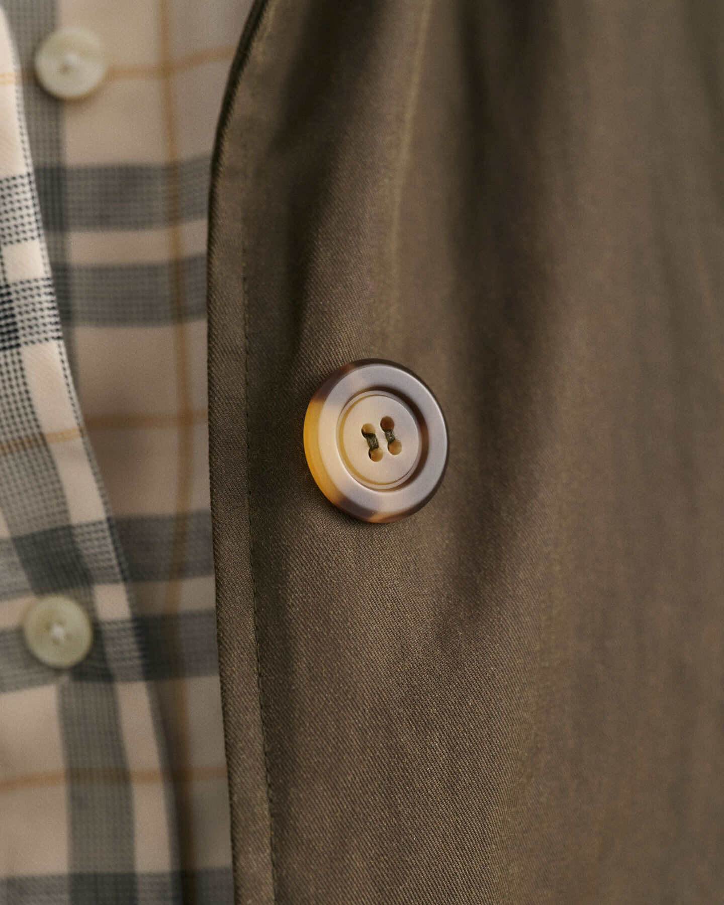 Gewatteerde Car Coat jas