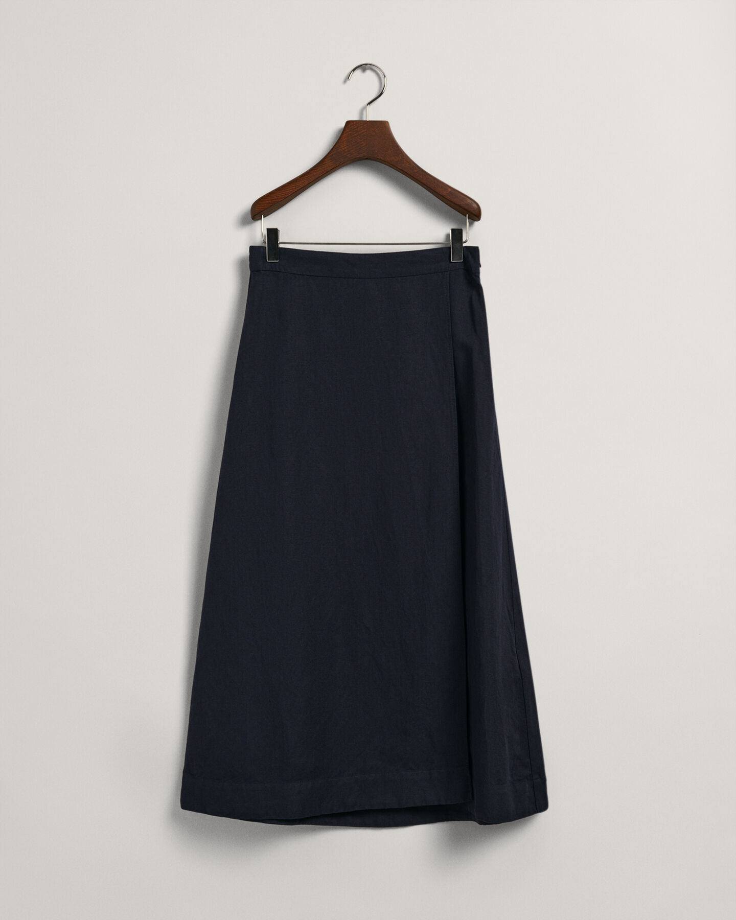 Halflange rok van linnen en viscose