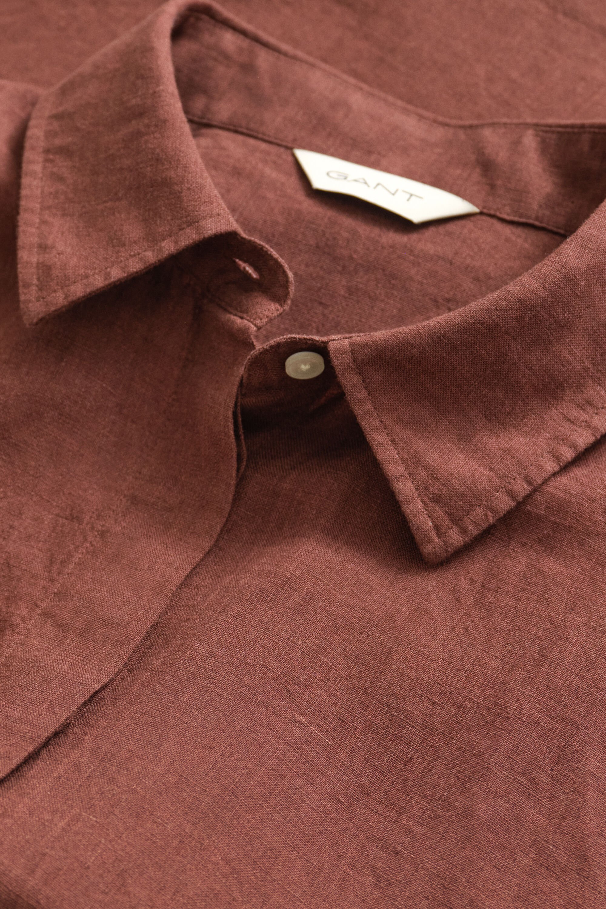 Linnen overoverhemd met kapmouwtjes