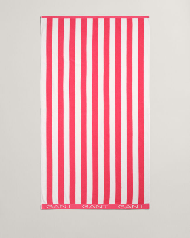 Strandlaken met blokstreep