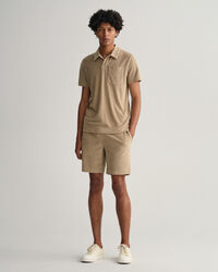 Terry Cloth piqu&eacute; poloshirt