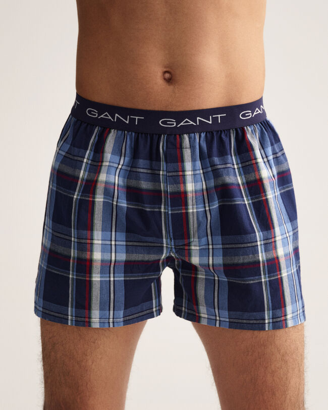 Set van twee geweven Logo boxershorts