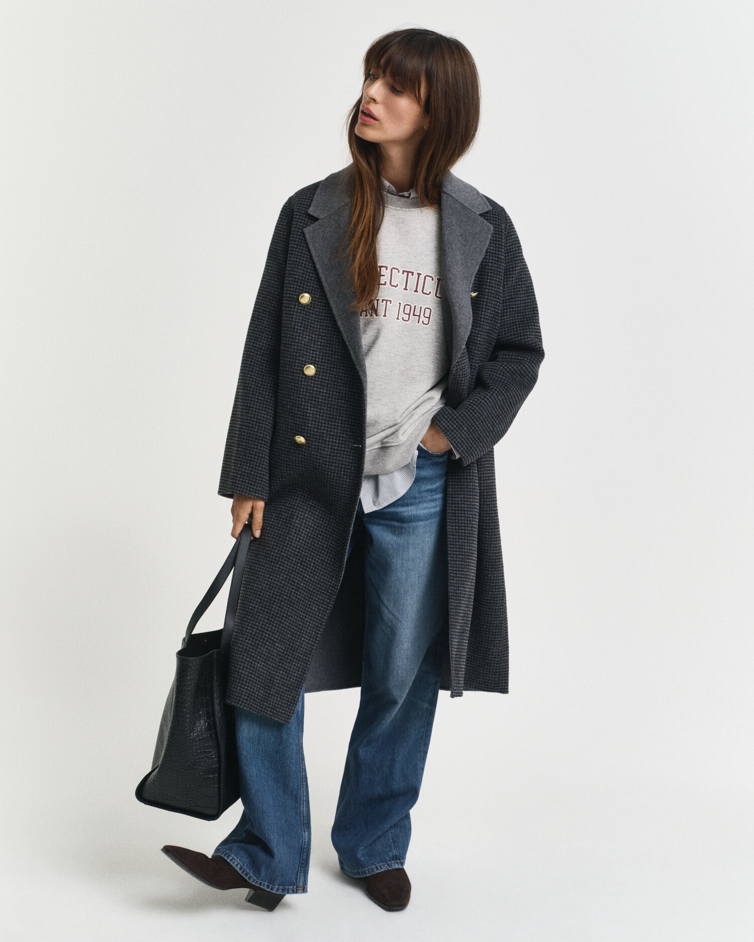 Sweatshirt met ronde hals en print