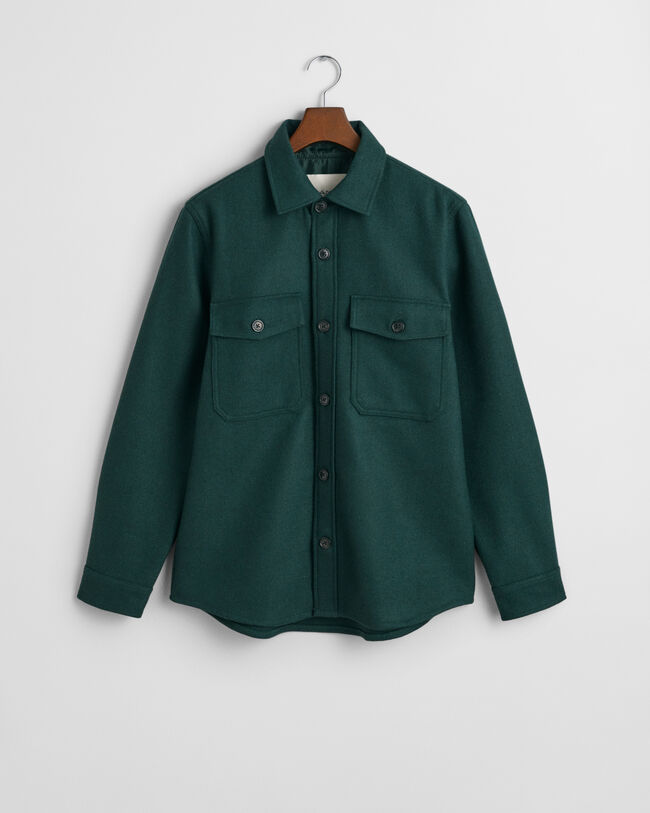 Overshirt van wolmix