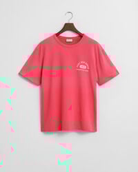 Varsity Graphic T-shirt met gedragen effect