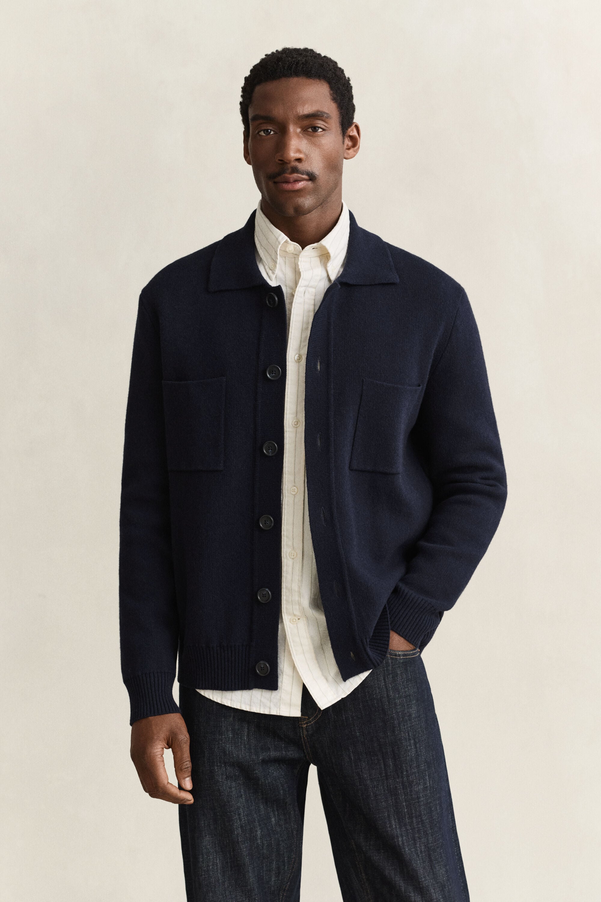 Dubbelgebreid overshirt