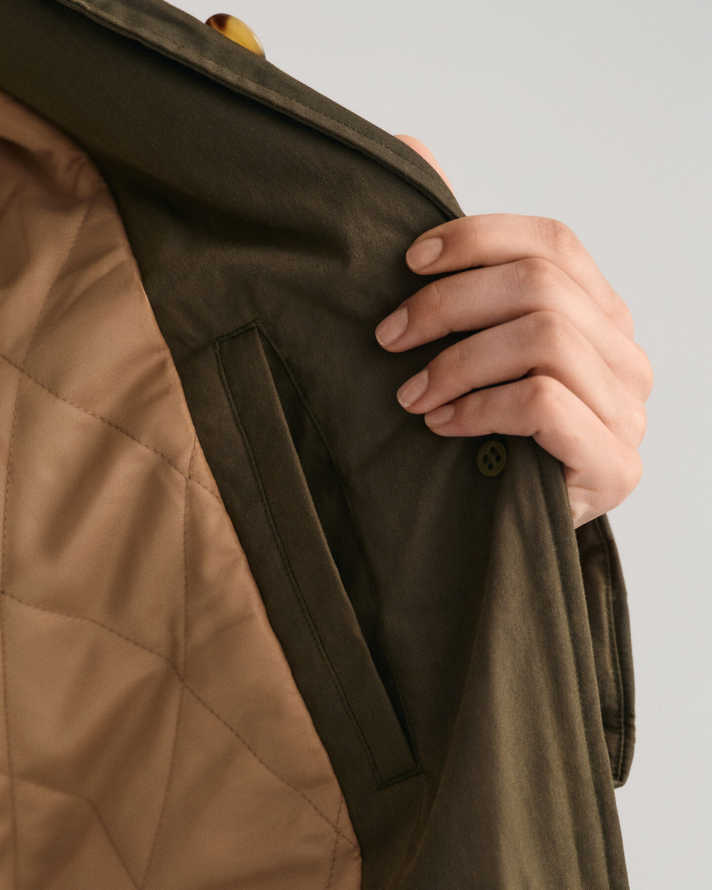 Gewatteerde Car Coat jas