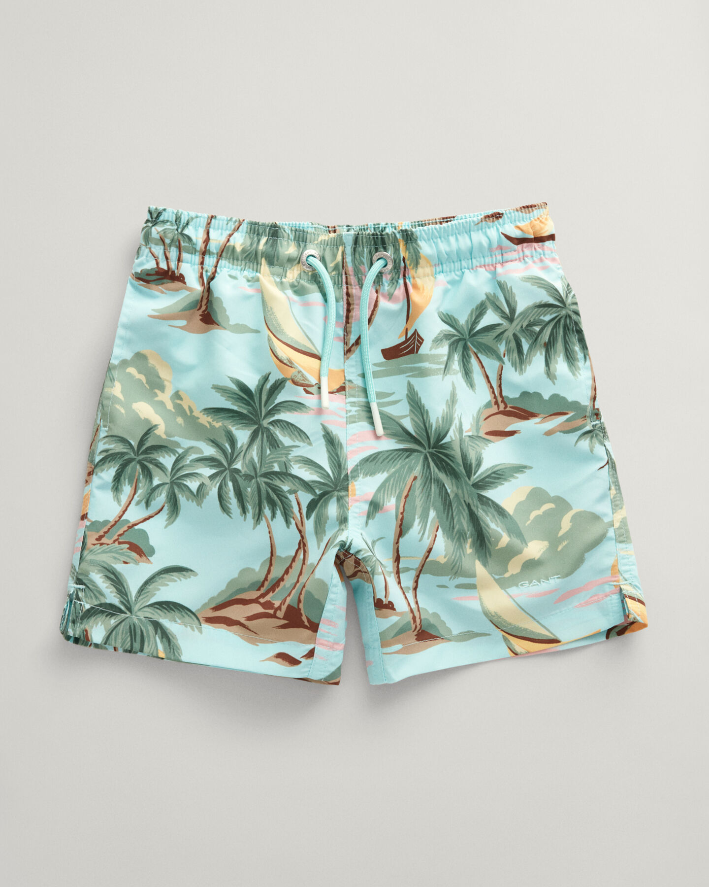 Boys Hawaiian Print Swim Shorts
