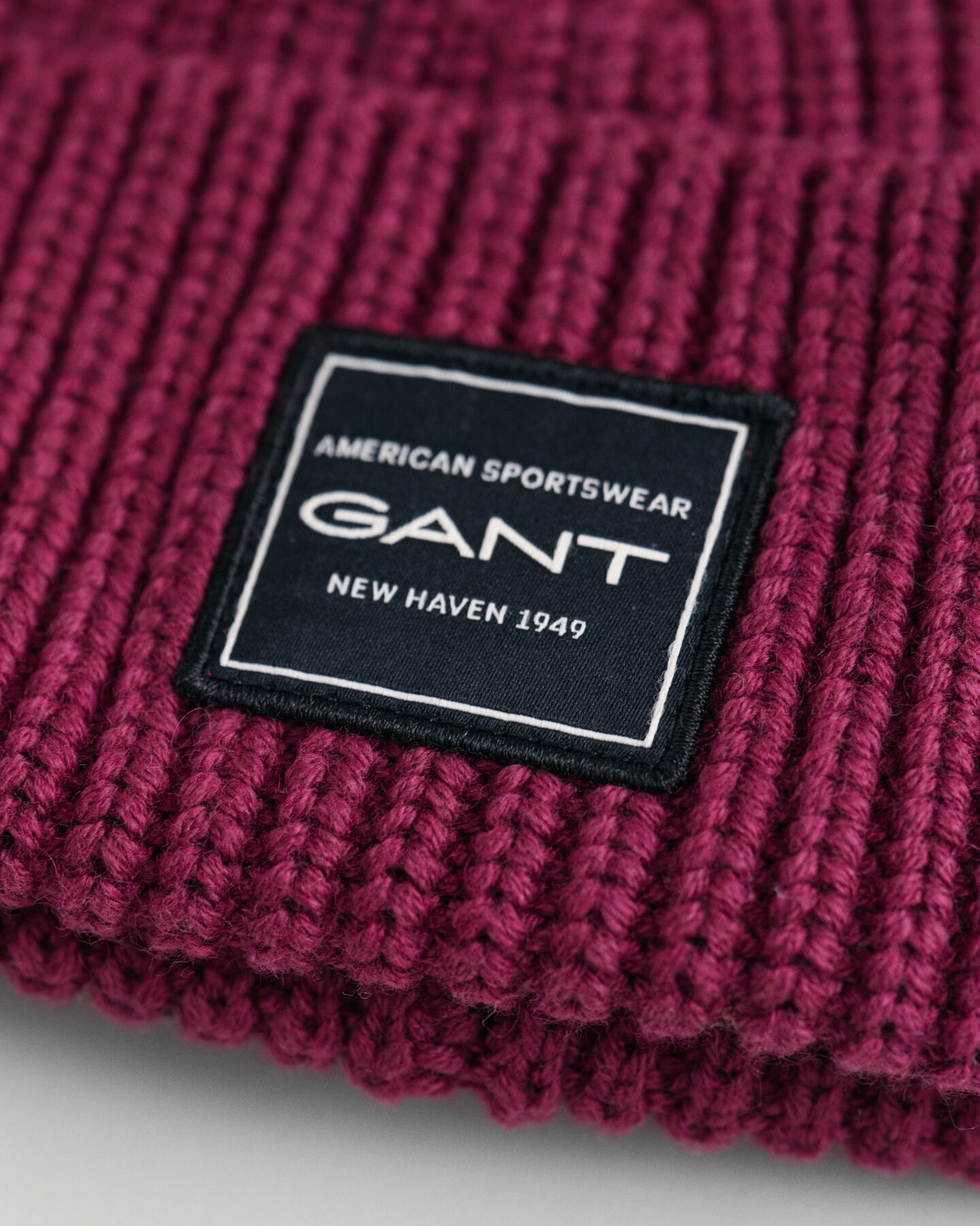 Beanie van ribkatoen