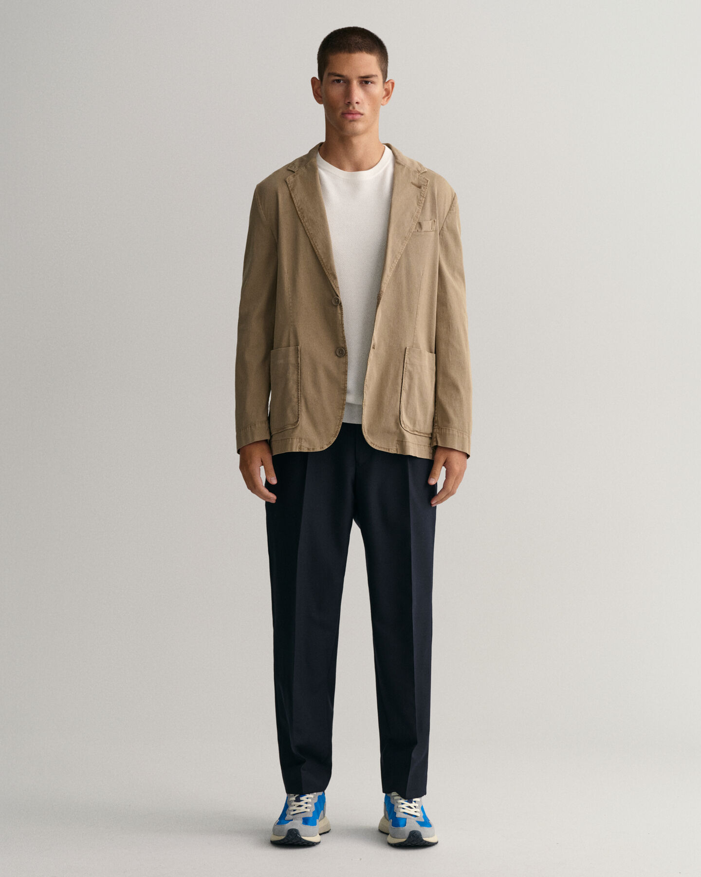 Kostuumblazer van katoen