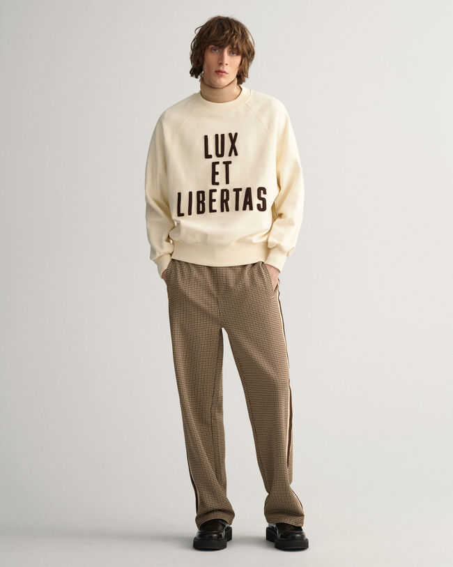 Luxe sweatshirt met ronde hals