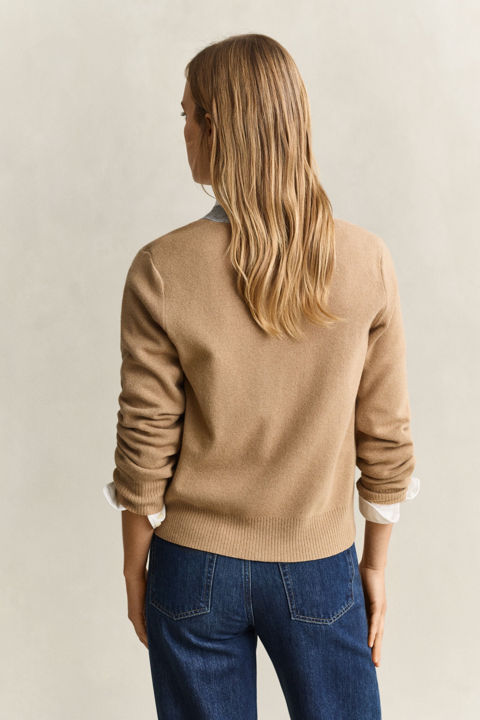 Vest met contrasterende details