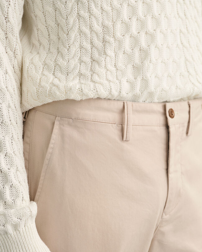 Allister Regular Fit chino van keperstof