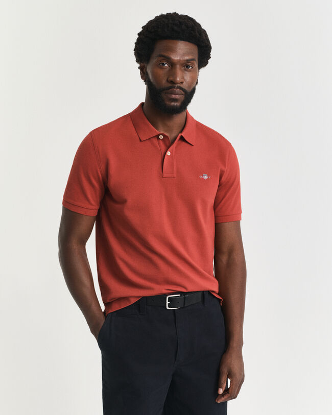 Regular Fit Shield piqué poloshirt