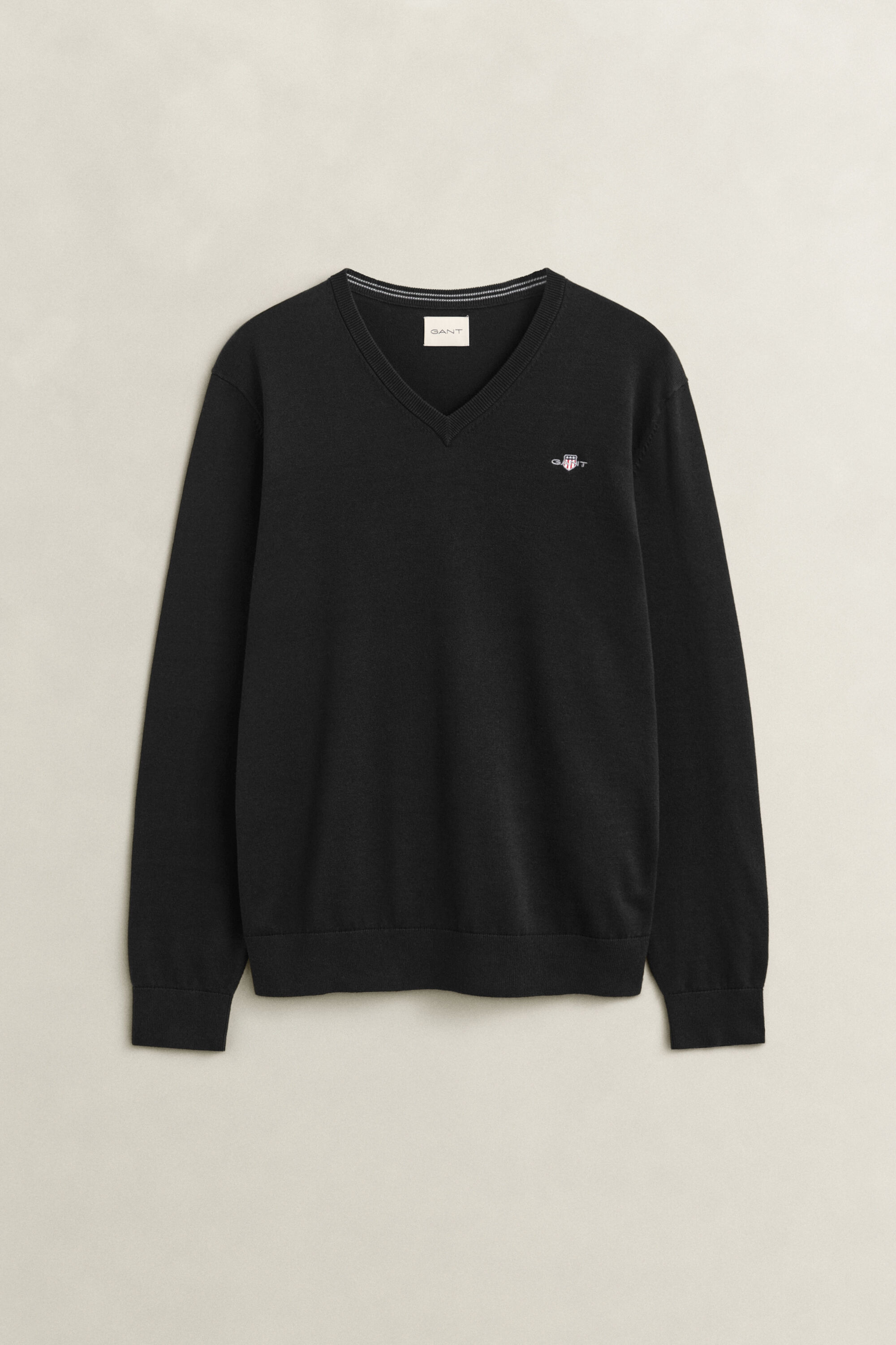 Katoenen sweater met V-hals