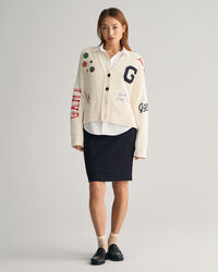 Textured gebreide rok