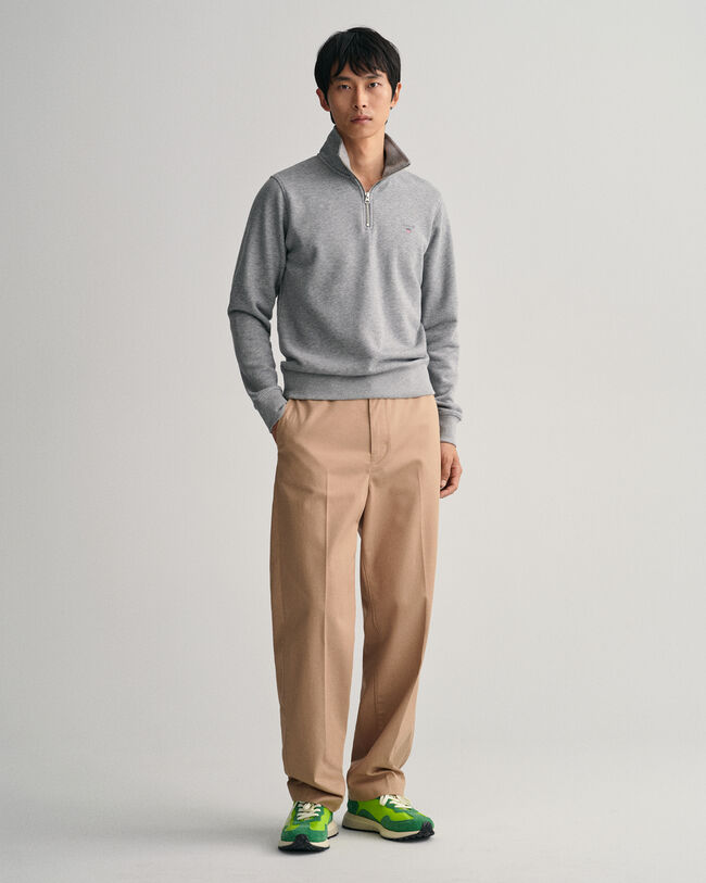 Original sweatshirt met korte rits