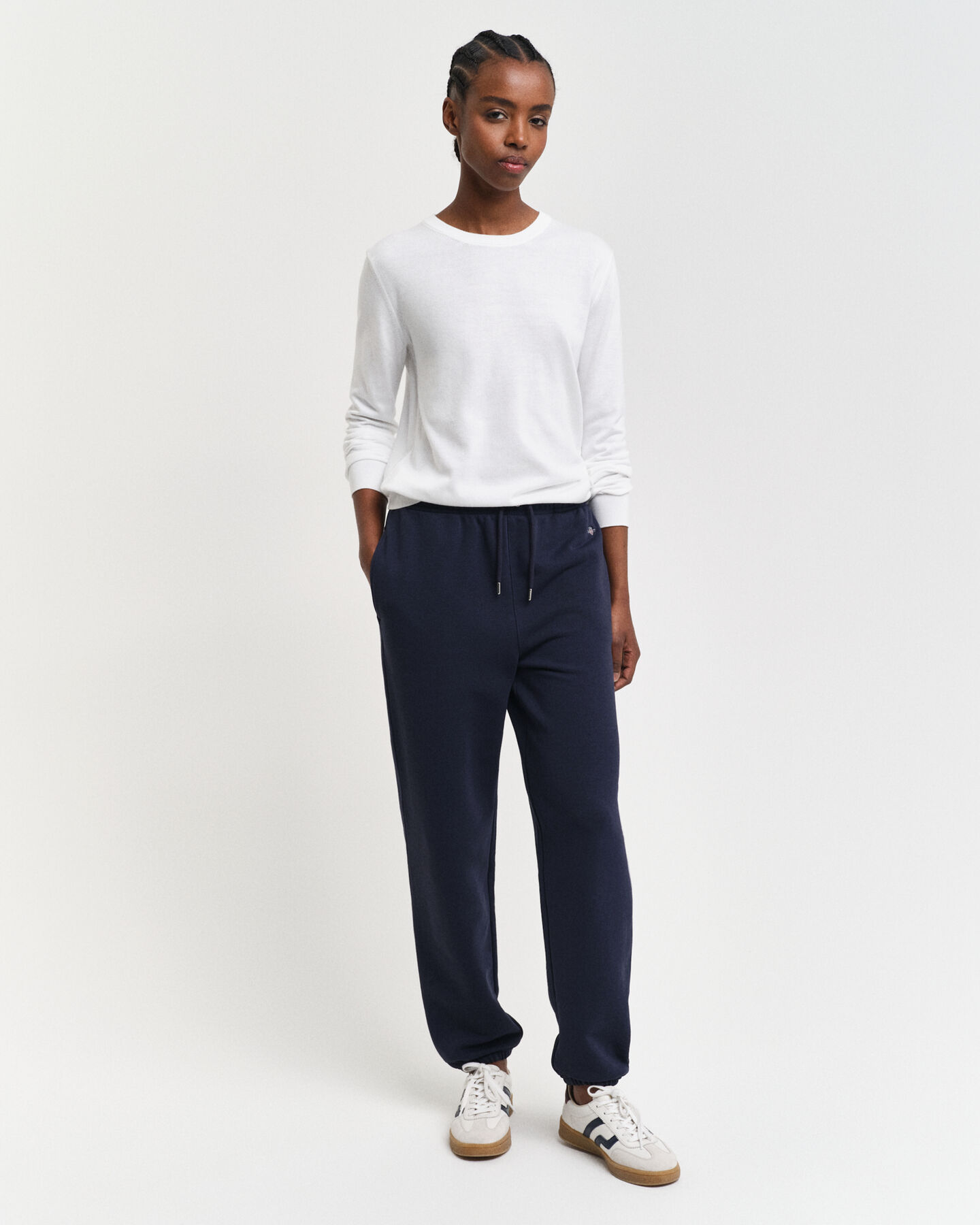 Fijngebreide trui met ronde hals