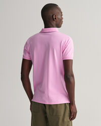 Piqué poloshirt met contrasterende kraag