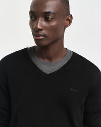 Trui met V-hals van extra zachte merinoswol