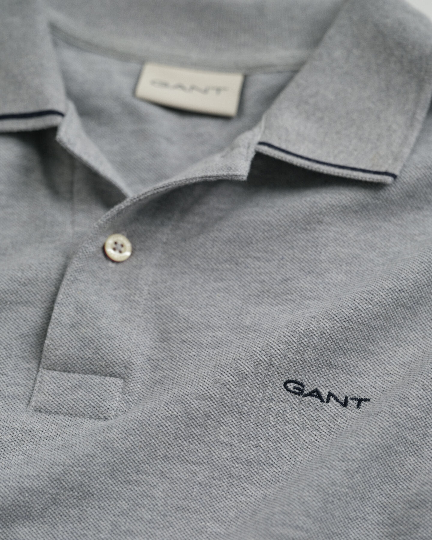 Piqué poloshirt met randdetails