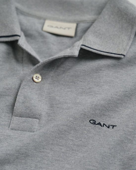 Piqué poloshirt met randdetails