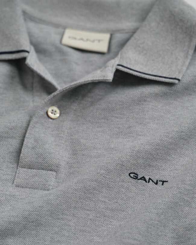 Piqué poloshirt met randdetails