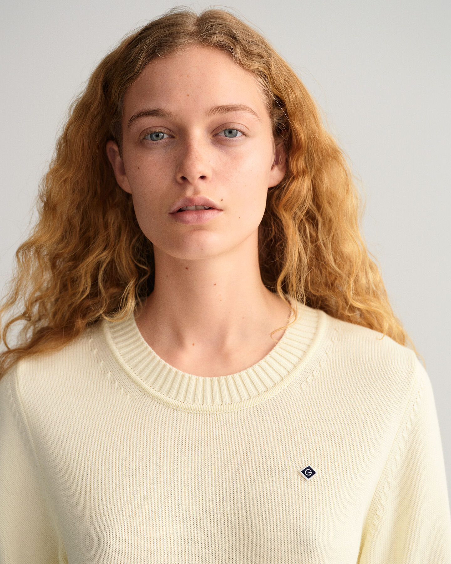 Katoenen Icon G sweater met ronde hals