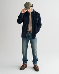 Regular Fit overshirt van corduroy