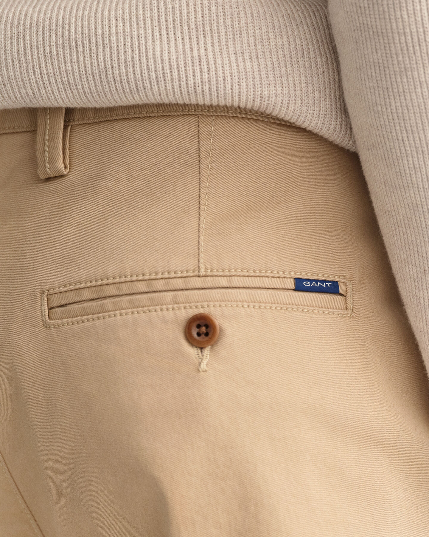 Allister Regular Fit chino van keperstof