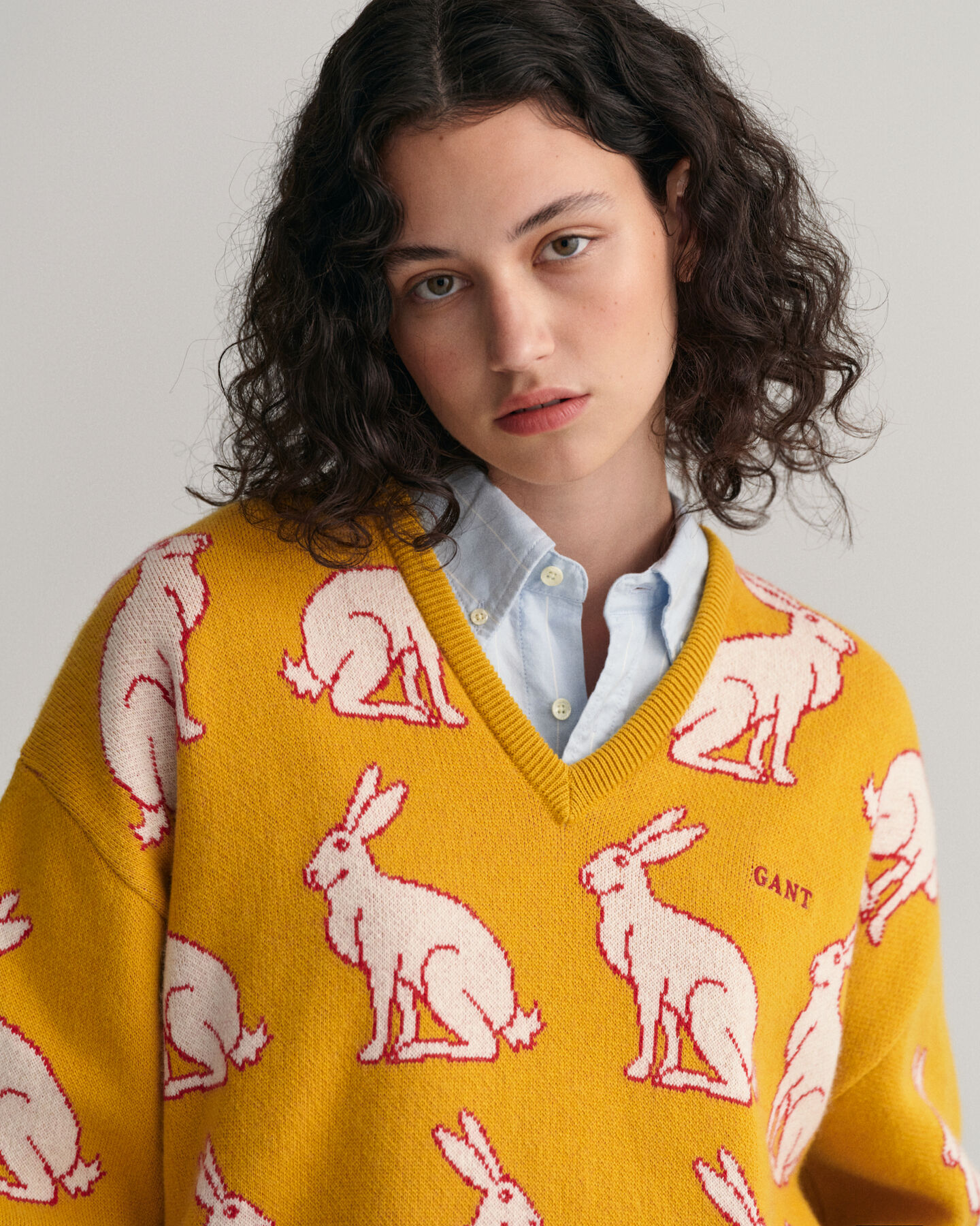 Lunar New Year trui met V-hals