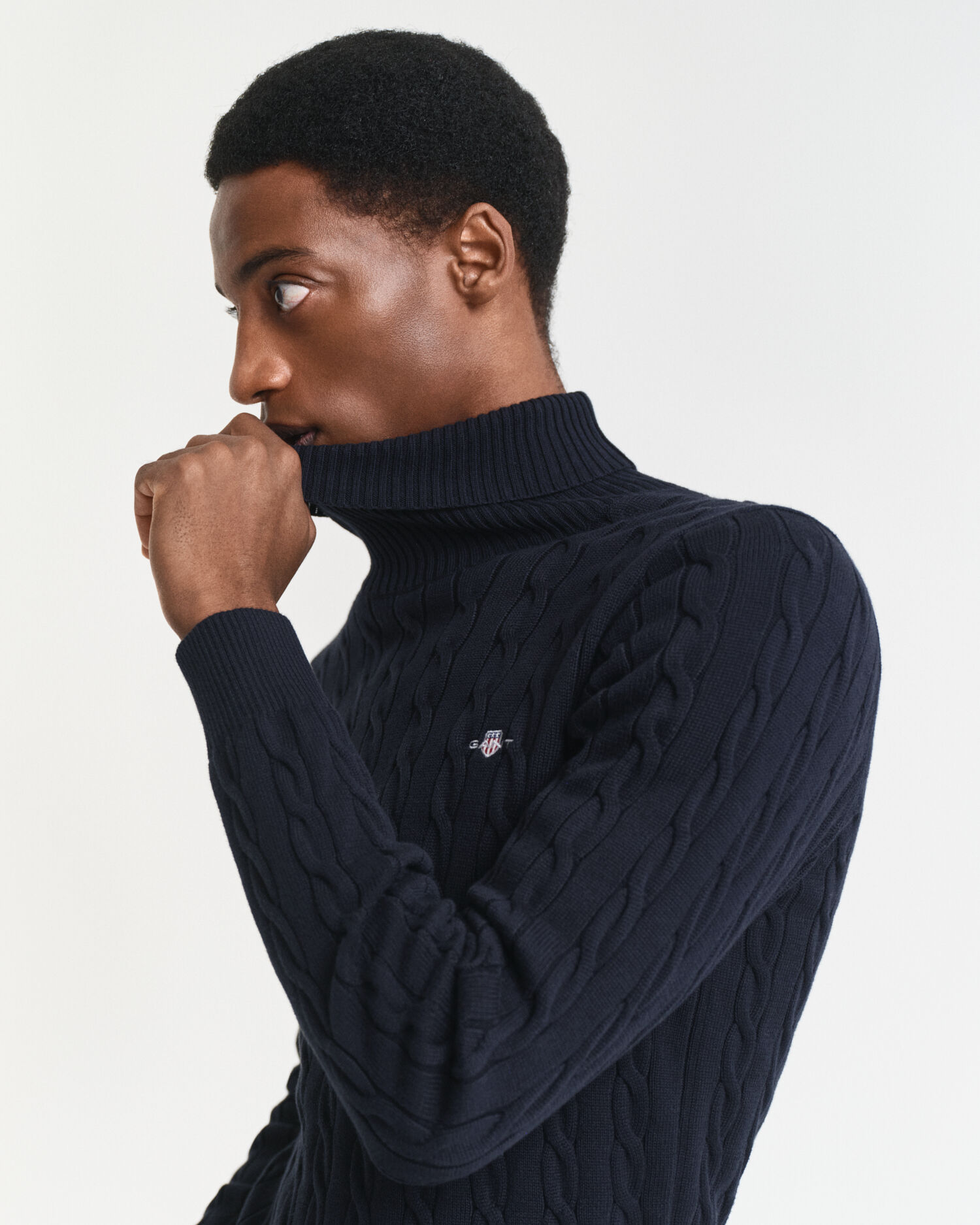 Katoenen kabelcoltrui