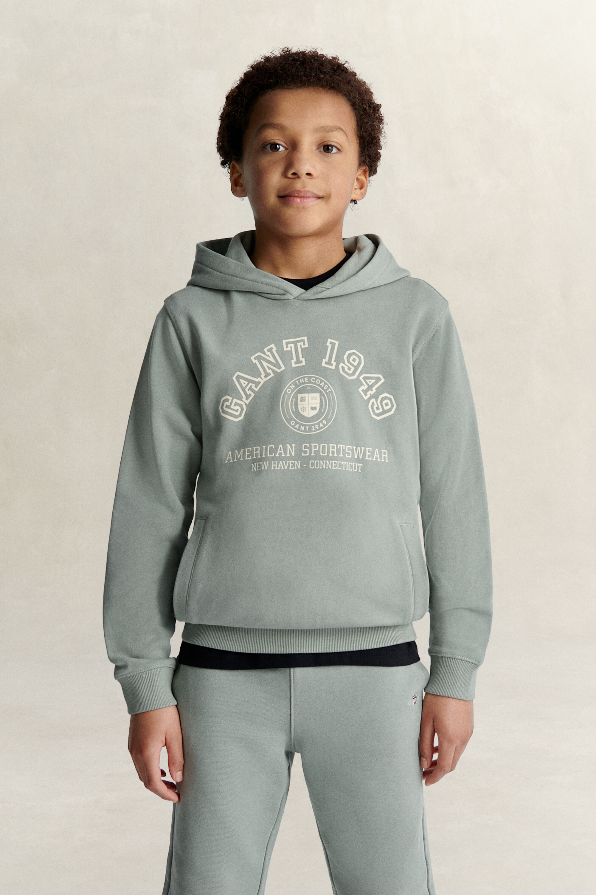 Hoodie met logo in collegestijl voor tienerjongens