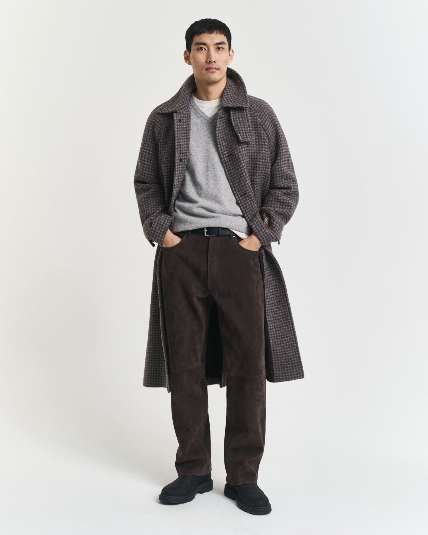 Trui met V-hals van buitengewoon zachte lamswol