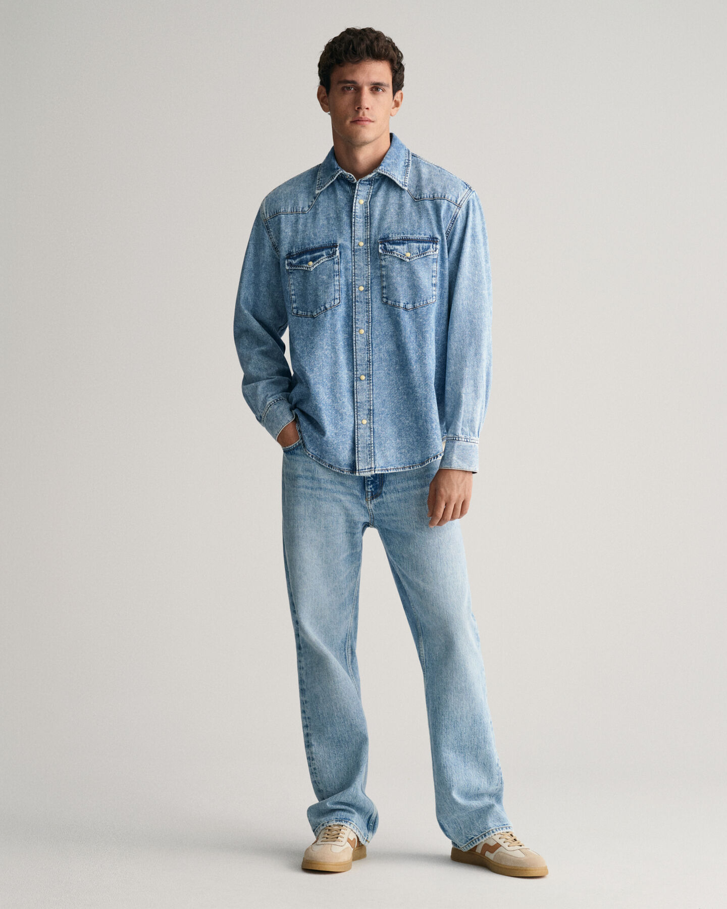 Relaxed Fit Rodeo denim overhemd