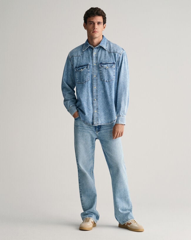 Relaxed Fit Rodeo denim overhemd