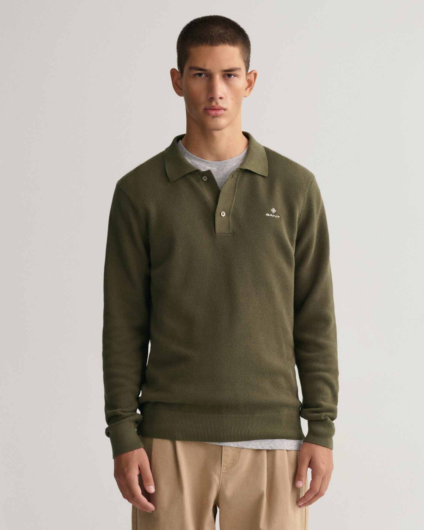 Poloshirt van katoenpiqu&eacute;