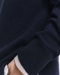 Trui met ronde hals van een zachte wol-kasjmiermix