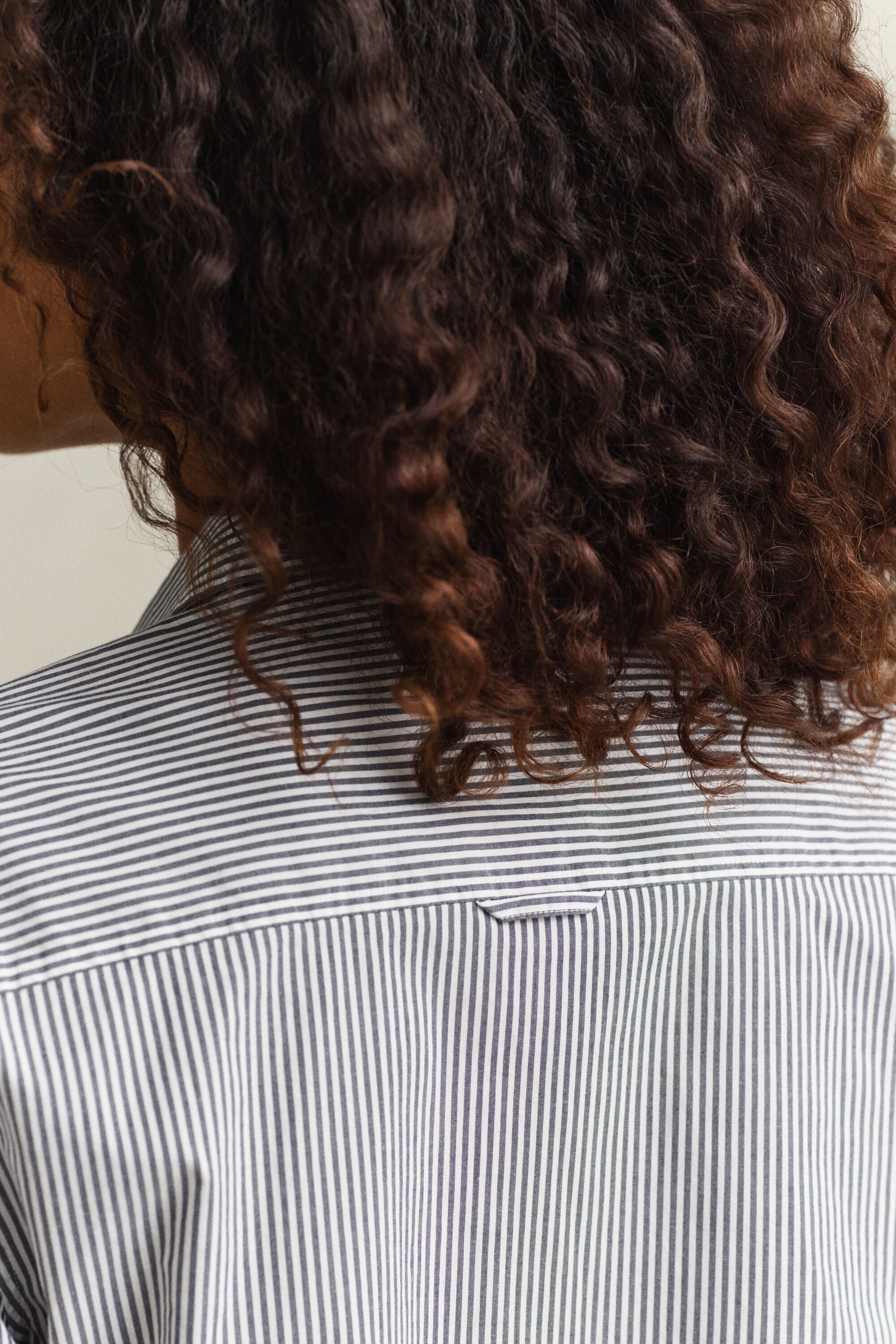 Slim Fit poplin overoverhemd met strepen