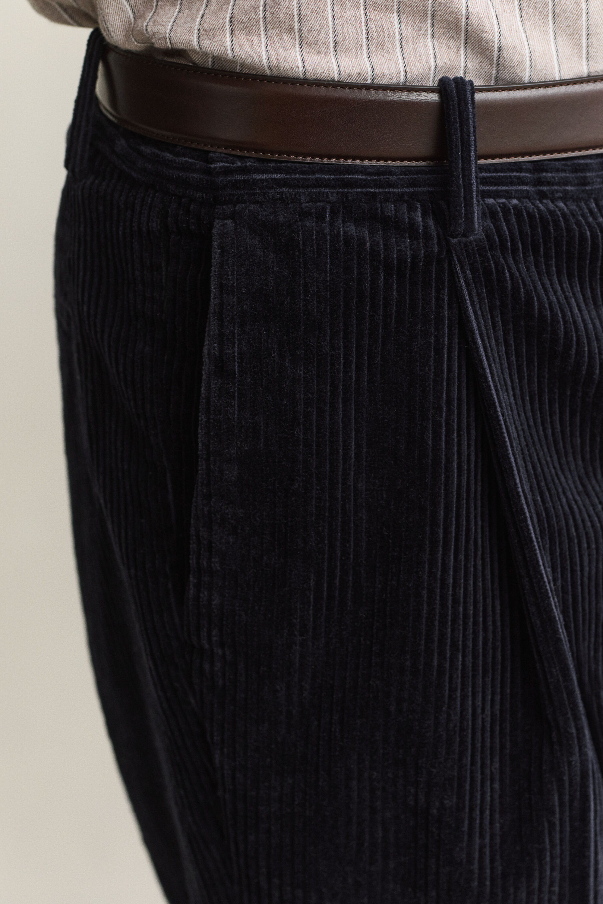 Corduroy kostuumbroek