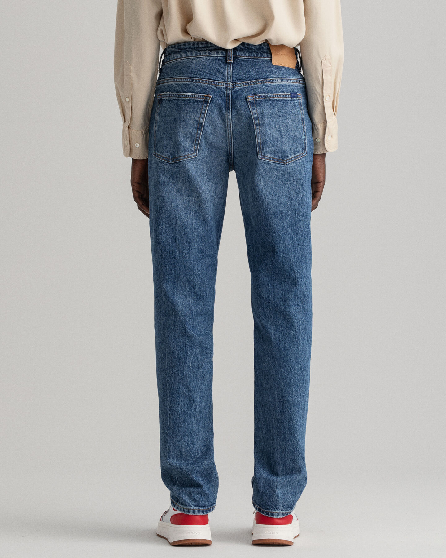 Hayle Regular Fit jeans met knoop en gulp