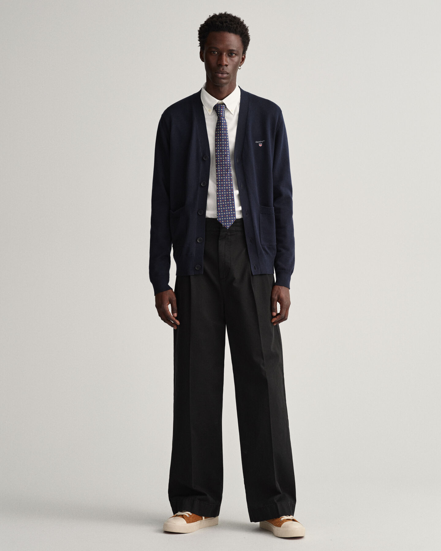 Classic katoenen vest met V-hals