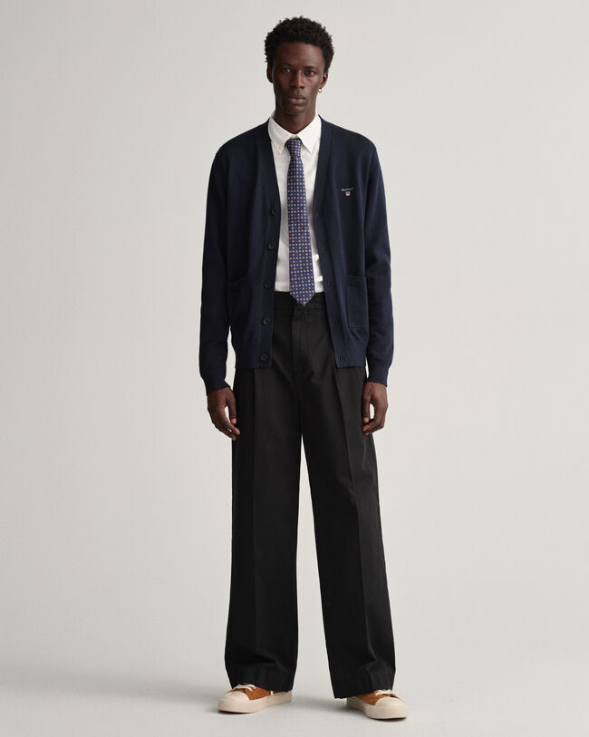 Classic katoenen vest met V-hals