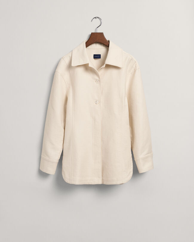 Textured overhemdjack