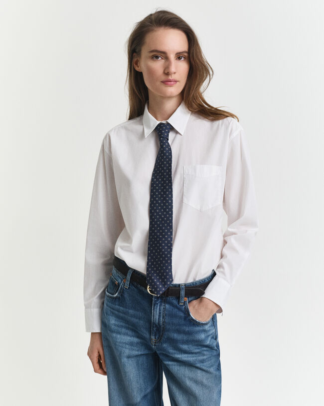 Relaxed Fit Classic overhemd van poplin