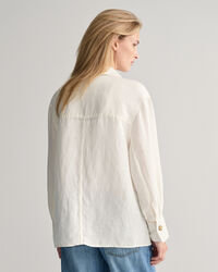 Overshirt met linnenmix