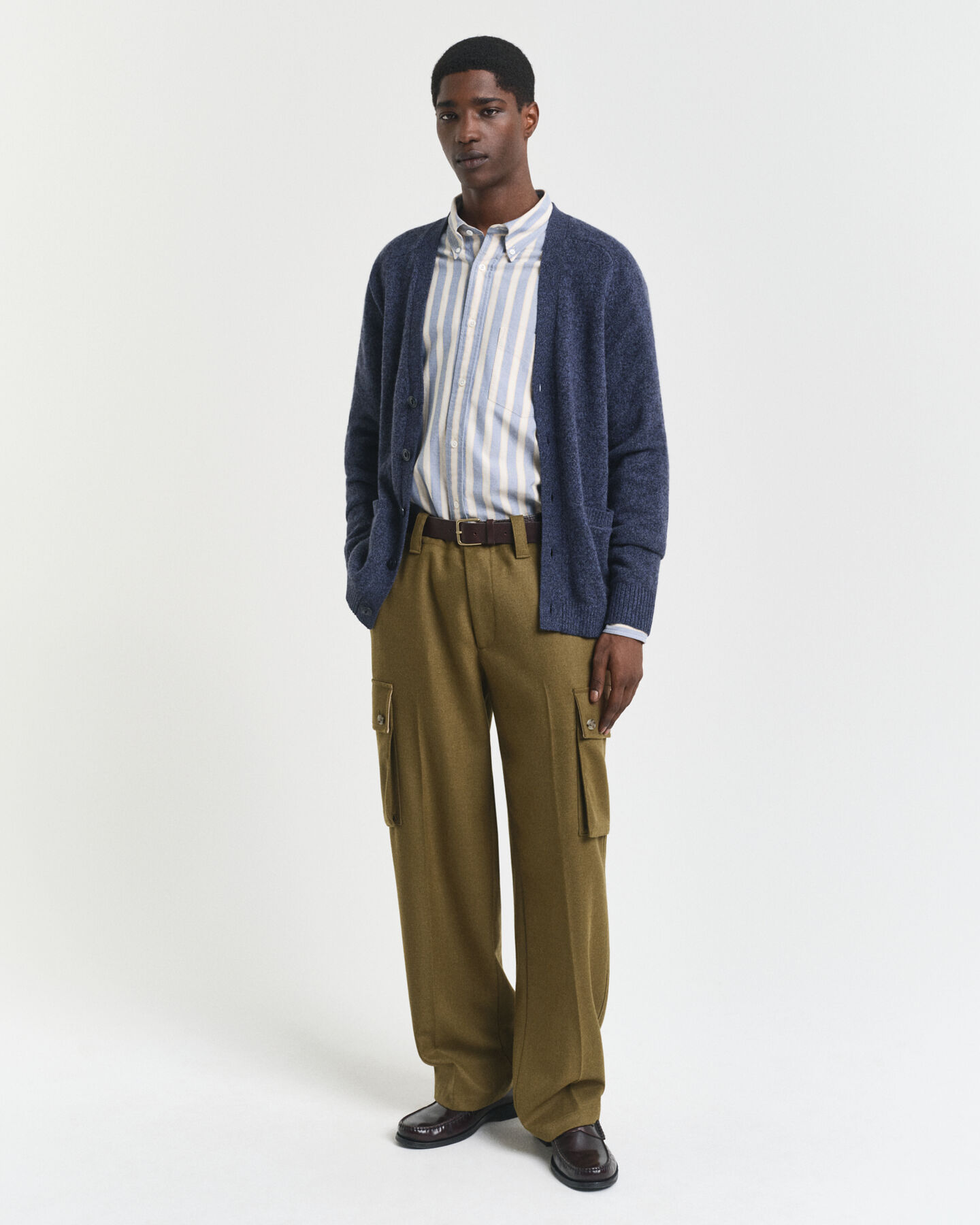 Vest van mouliné wolmix