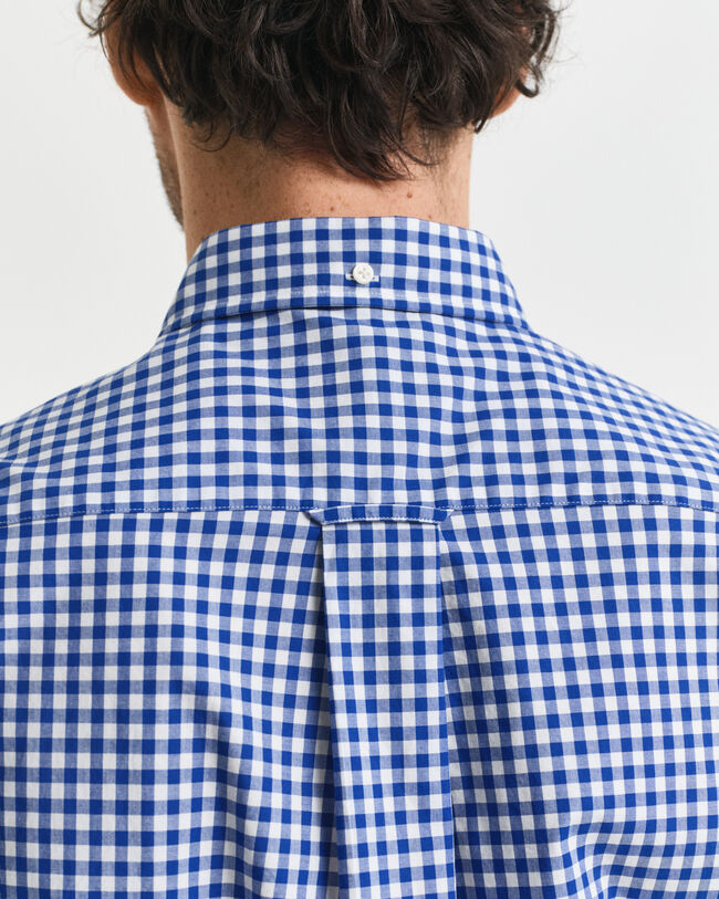 Regular Fit Classic overhemd met Gingham-ruitje van poplin